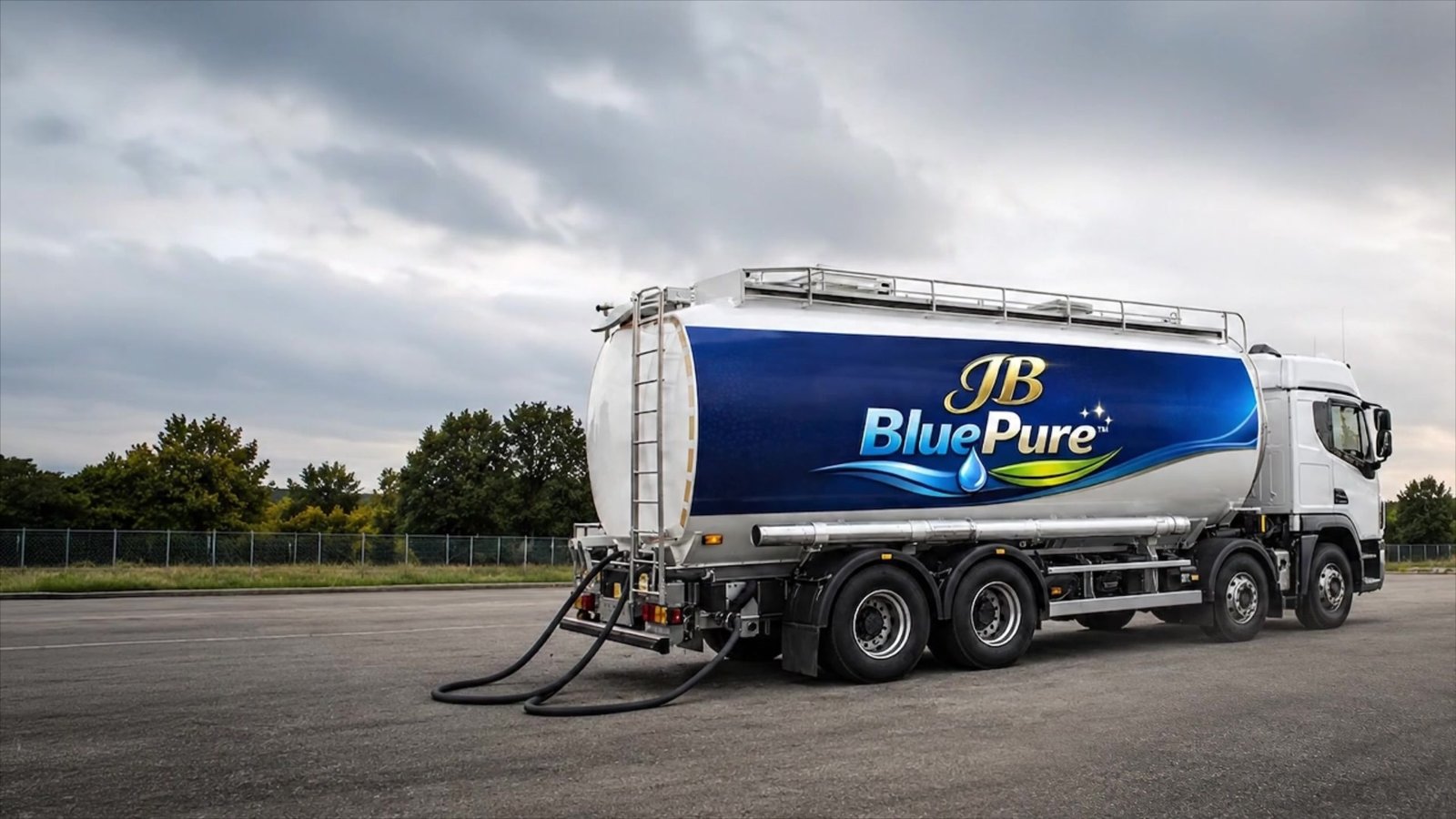 JB BluePure branded AdBlue tanker in service