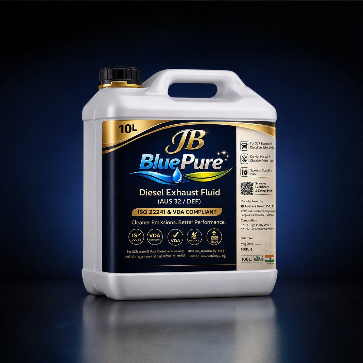 JB BluePure 10L AdBlue jerrycan